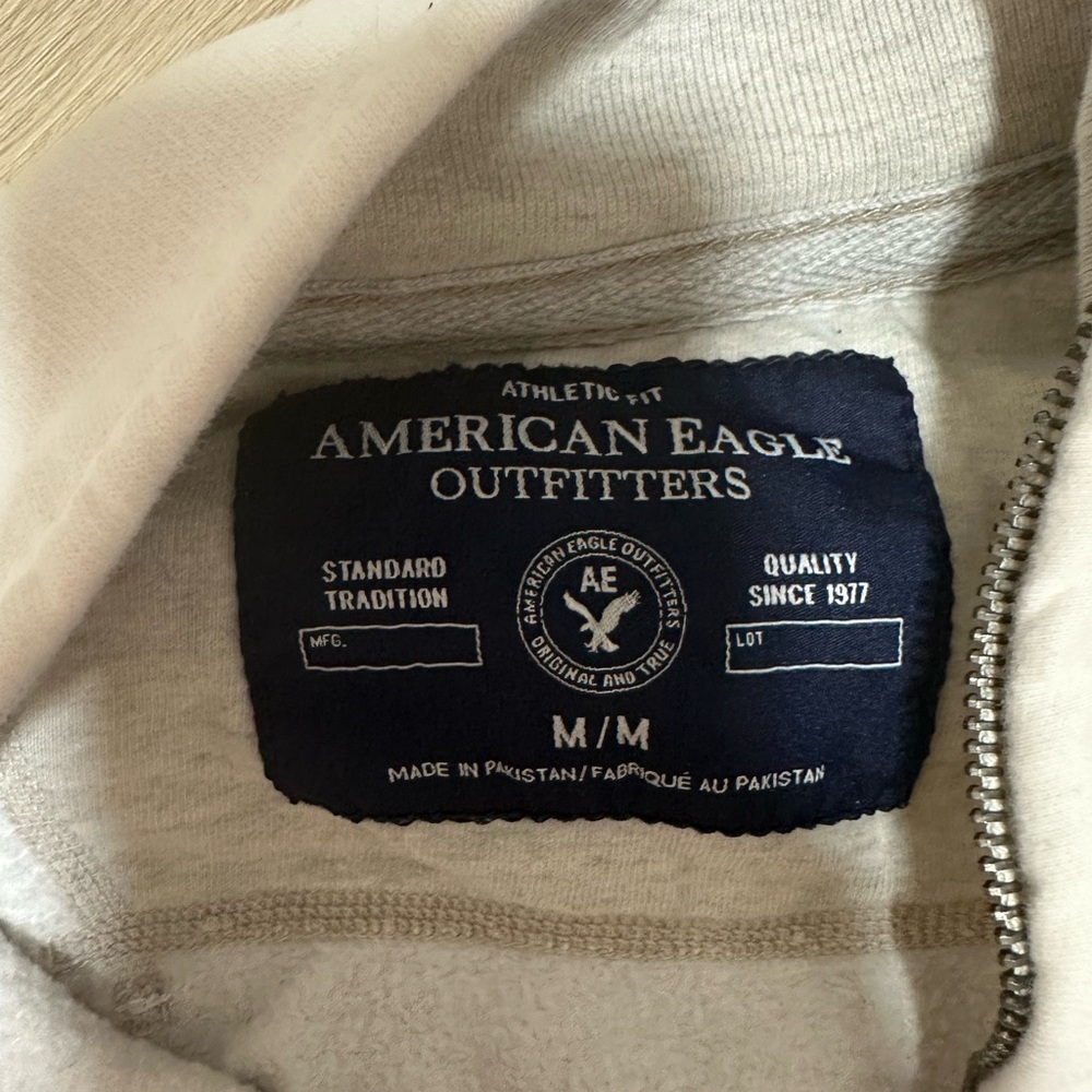 American Eagle Outfitters Off-White Zip-Up